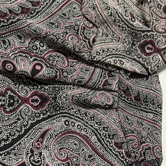 A Personal Touch Vintage Style Paisley Button Front Blouse 3X Made in USA - Picture 7 of 11
